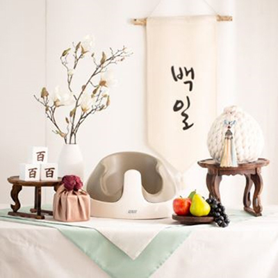 전통백일상(민트)