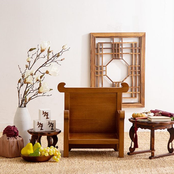 전통돌상(나무의자)