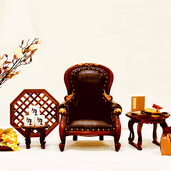 전통돌상(가죽의자)